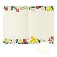 Midori B6 Yuru Log Notebook - Motif Textile A