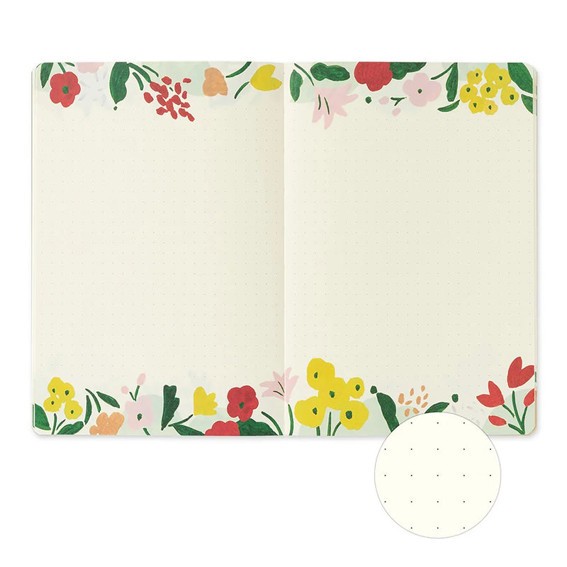 Midori B6 Yuru Log Notebook - Motif Textile A