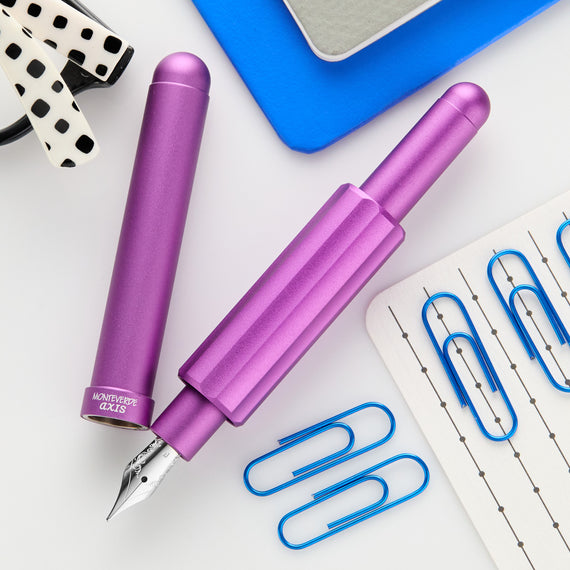 Monteverde Axis Fountain Pen - Matte Purple