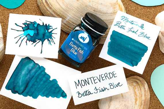 Monteverde Betta Fish Blue - 30ml Bottled Ink