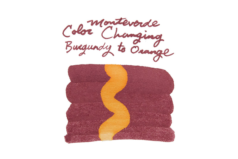 Monteverde Color Changing Burgundy to Orange - 2ml Ink Sample