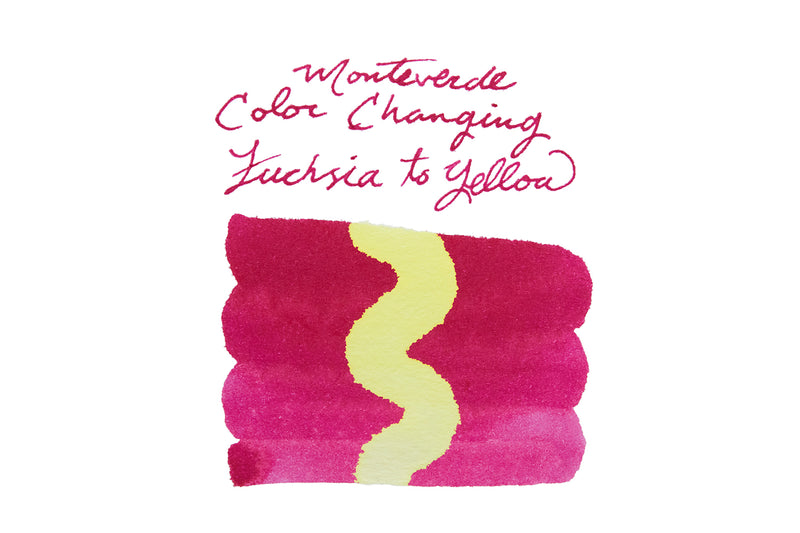 Monteverde Color Changing Fuchsia to Yellow - 2ml Ink Sample