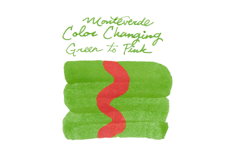 Monteverde Color Changing Green to Pink - 2ml Ink Sample
