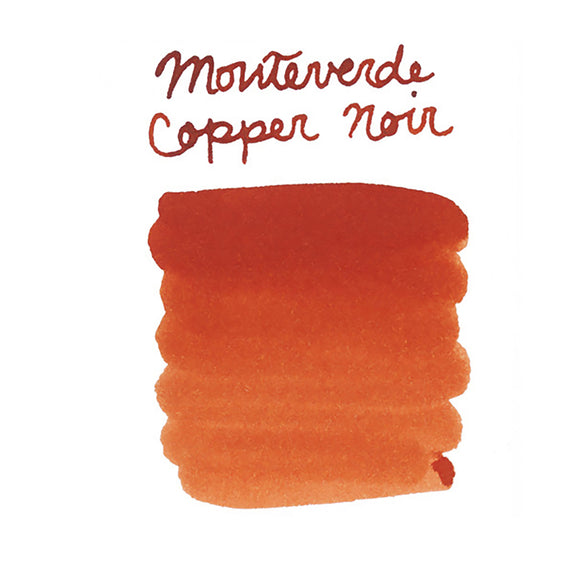 Monteverde Copper Noir swab on white background
