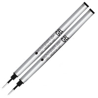 Monteverde Capped Gel G4 Rollerball Refill - Black 0.55mm Fine (2-Pack)