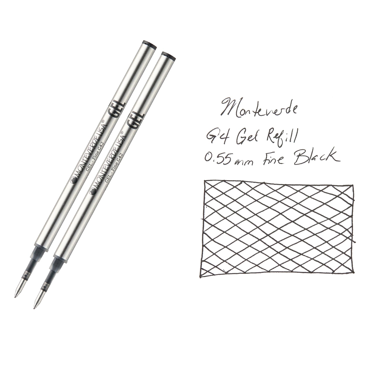 Monteverde G2 (Parker Style) Gel Refill P41 Pack of 2 - Needle Point - Pen City Monteverde G2 (Parker Style) Gel Refill P41 Pack of 2 - Needle Point - Pen City