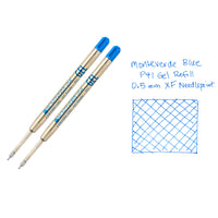 Monteverde Capless Gel P42 Rollerball Refills - Blue, 0.7mm Fine (2-Pack)