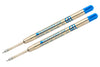 Monteverde Capless Gel P41 Rollerball Refills - Blue, 0.5mm XF Needlepoint (2-Pack)