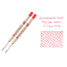 Monteverde Capless Gel P42 Rollerball Refills - Red, 0.7mm Fine (2-Pack)