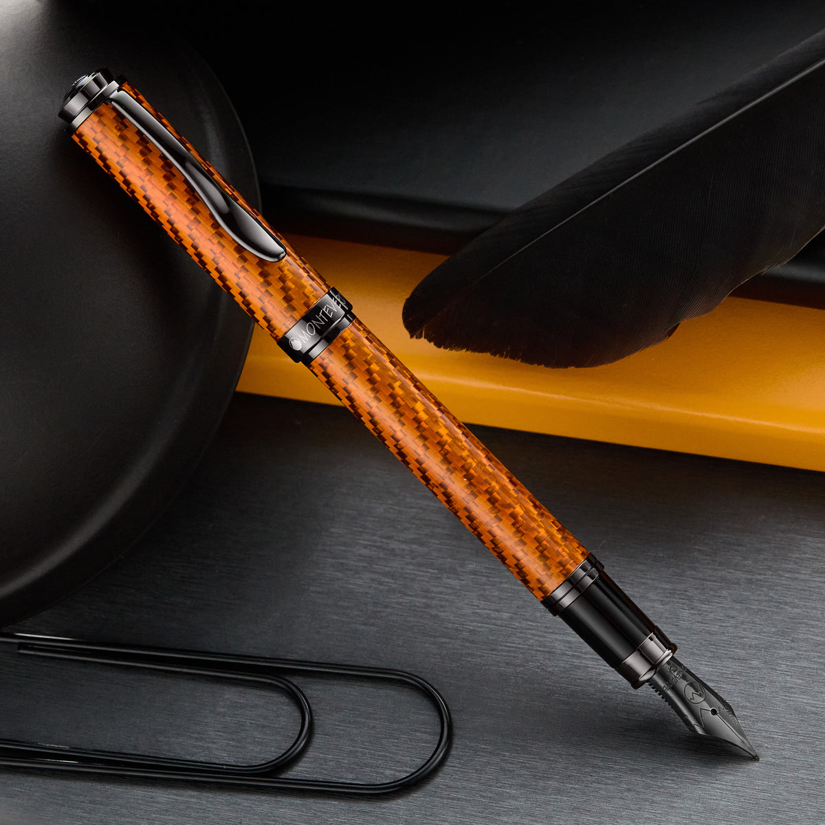 Monteverde Innova Fiberglass Fountain Pen - Fire Opal (Limited Edition)