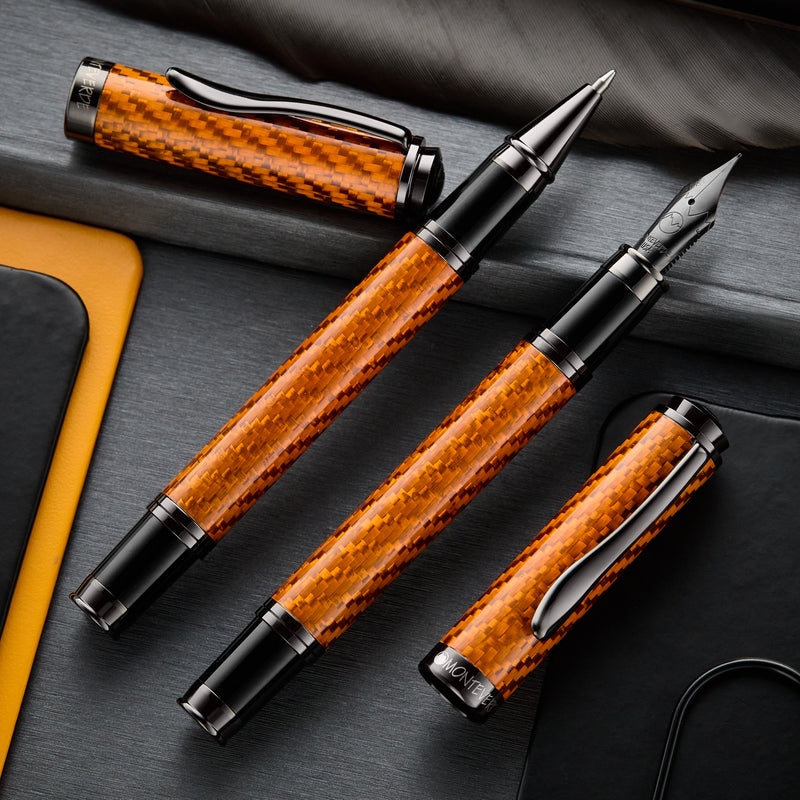 Monteverde Innova Fiberglass Fountain Pen - Fire Opal (Limited Edition)