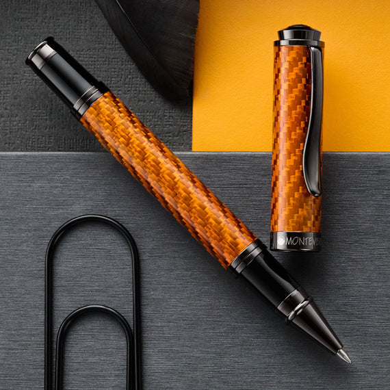 Monteverde Innova Fiberglass Gel Rollerball Pen - Fire Opal (Limited Edition)