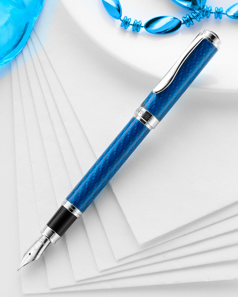 Monteverde Innova Fiberglass Fountain Pen - Sapphire (Special Edition)