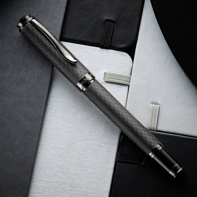 Monteverde Innova Gel Rollerball Pen - Matte Carbon Fiber/Gunmetal