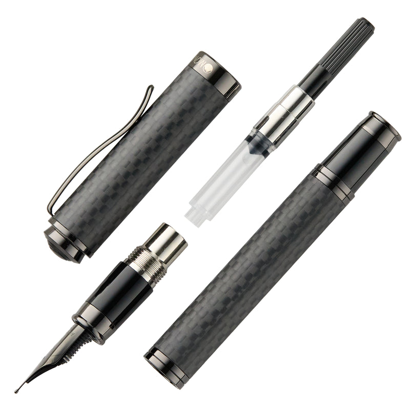 Monteverde Innova Fountain Pen - Matte Carbon Fiber/Gunmetal