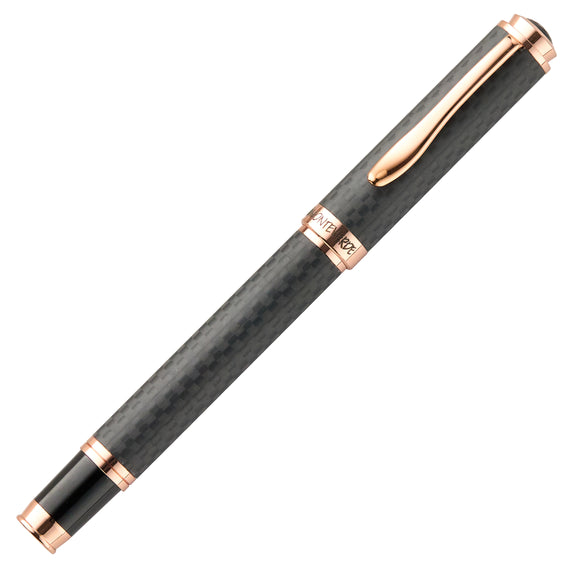 Monteverde Innova Gel Rollerball Pen - Matte Carbon Fiber/Rose Gold