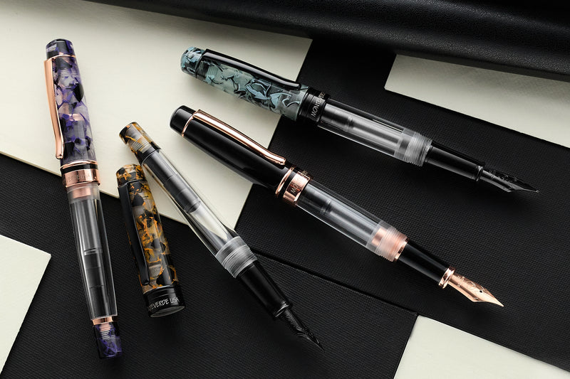 Monteverde Prima Piston Fountain Pen - Purple Marble (Special Edition)