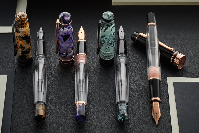 Monteverde Prima Piston Fountain Pen - Purple Marble (Special Edition)