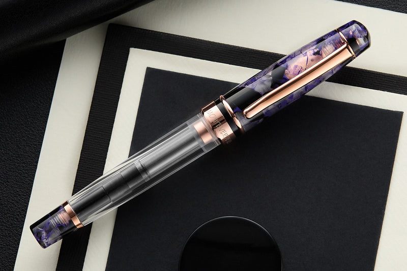 Monteverde Prima Piston Fountain Pen - Purple Marble (Special Edition)
