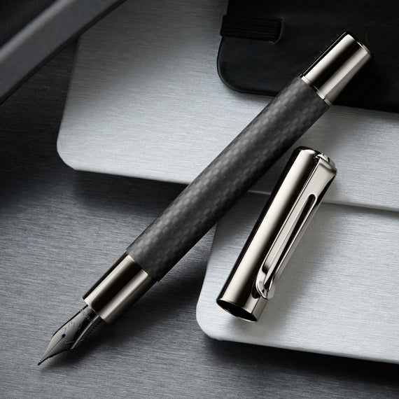 Monteverde Ritma Fountain Pen - Matte Carbon Fiber