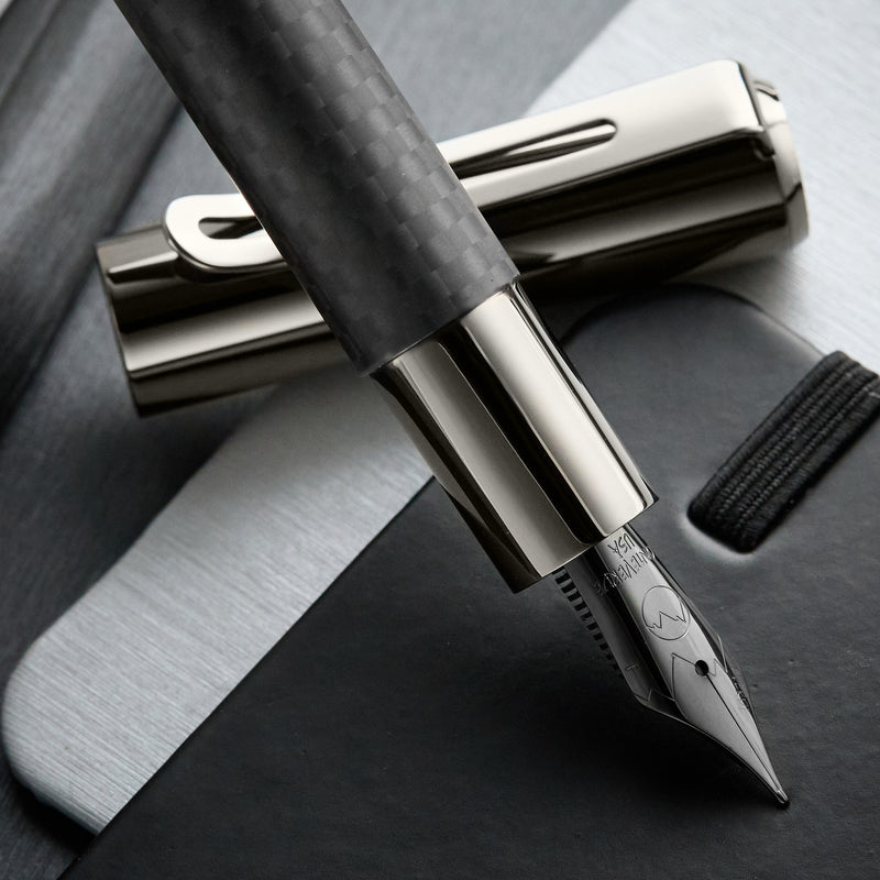 Monteverde Ritma Fountain Pen - Matte Carbon Fiber