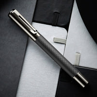 Monteverde Ritma Gel Rollerball Pen - Matte Carbon Fiber