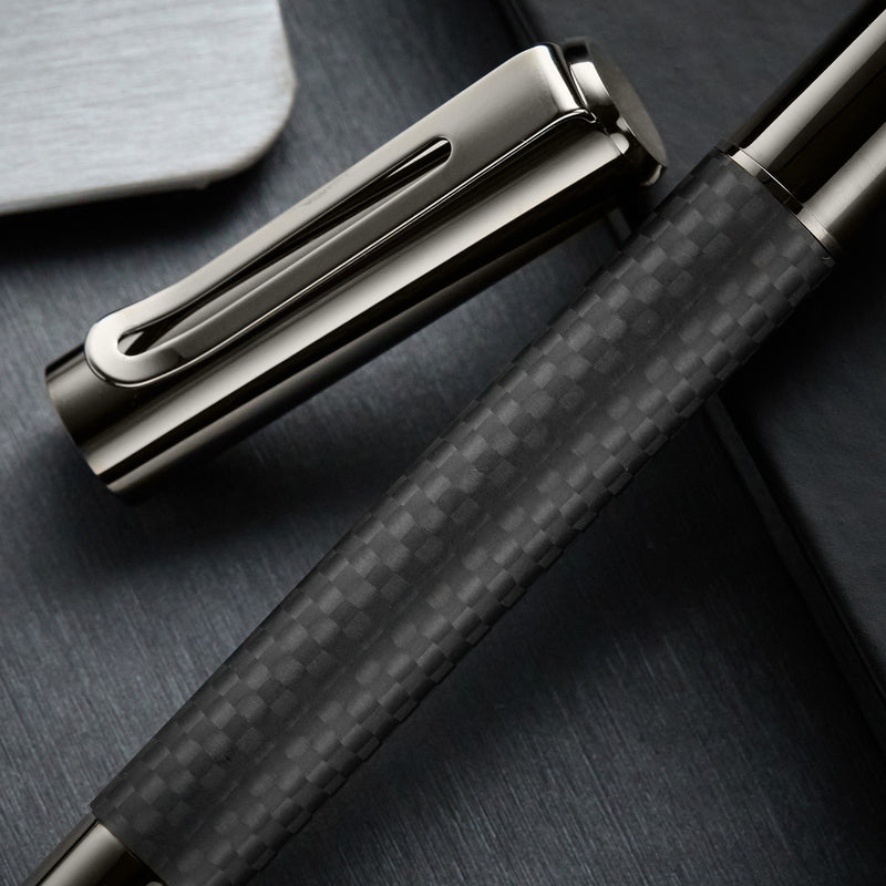 Monteverde Ritma Gel Rollerball Pen - Matte Carbon Fiber