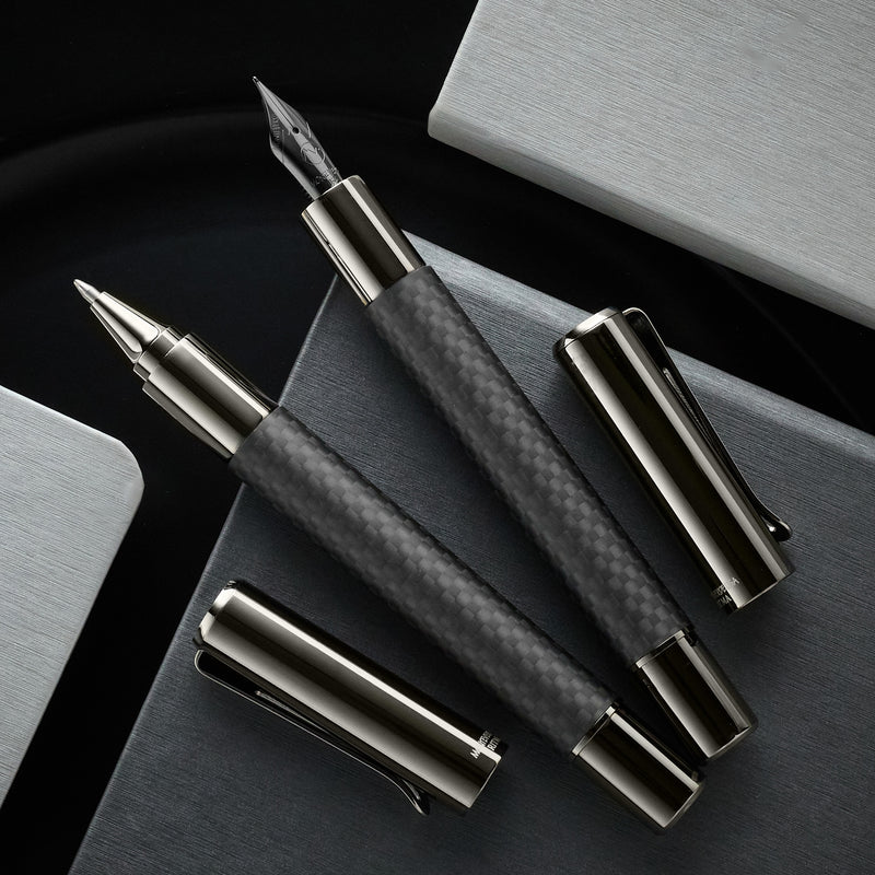 Monteverde Ritma Gel Rollerball Pen - Matte Carbon Fiber