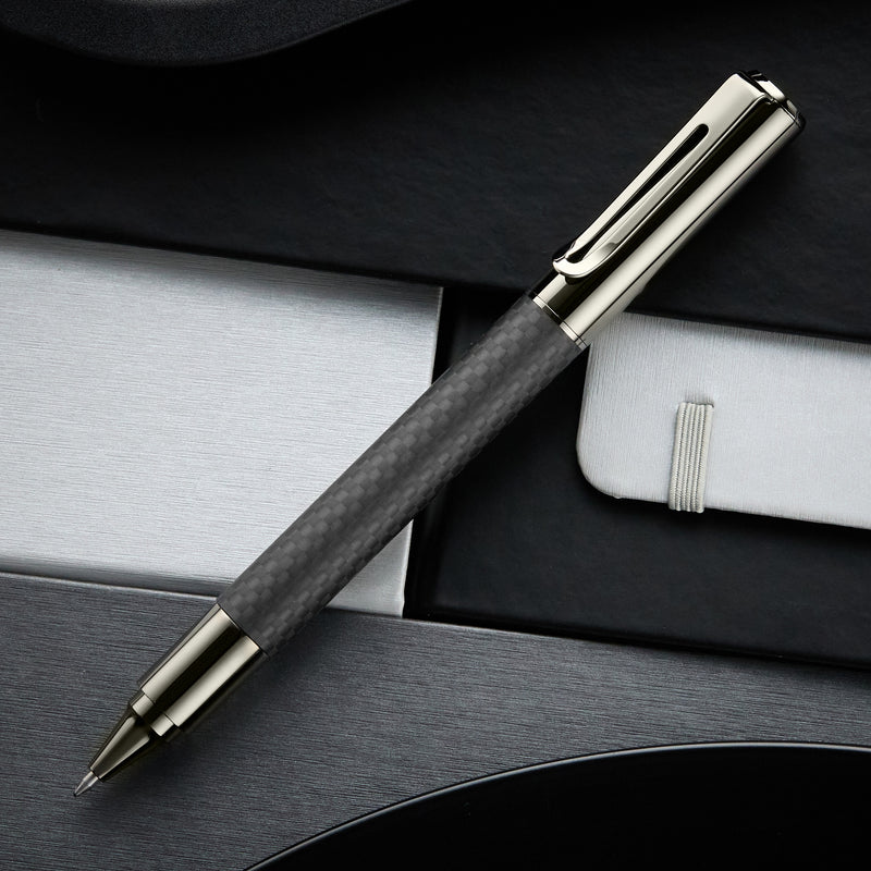 Monteverde Ritma Gel Rollerball Pen - Matte Carbon Fiber