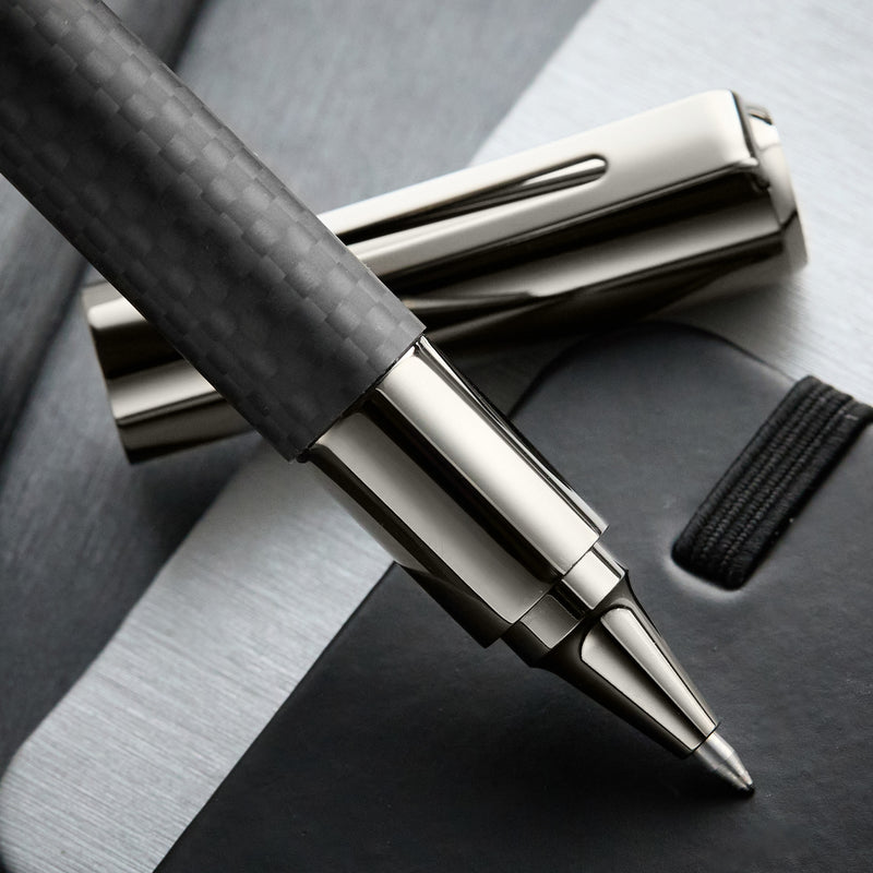 Monteverde Ritma Gel Rollerball Pen - Matte Carbon Fiber