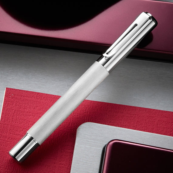 Monteverde Ritma Fountain Pen - Brushed Stainless Steel
