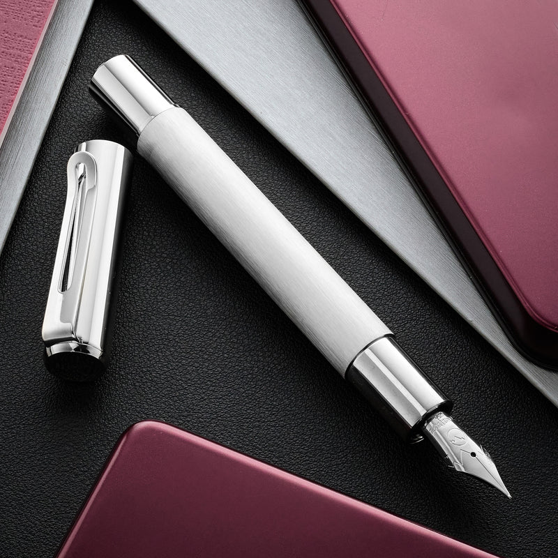 Monteverde Ritma Fountain Pen - Brushed Stainless Steel