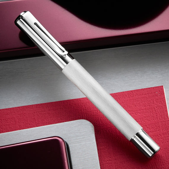 Monteverde Ritma Gel Rollerball Pen - Brushed Stainless Steel