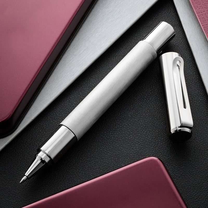 Monteverde Ritma Gel Rollerball Pen - Brushed Stainless Steel
