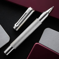 Monteverde Ritma Gel Rollerball Pen - Brushed Stainless Steel