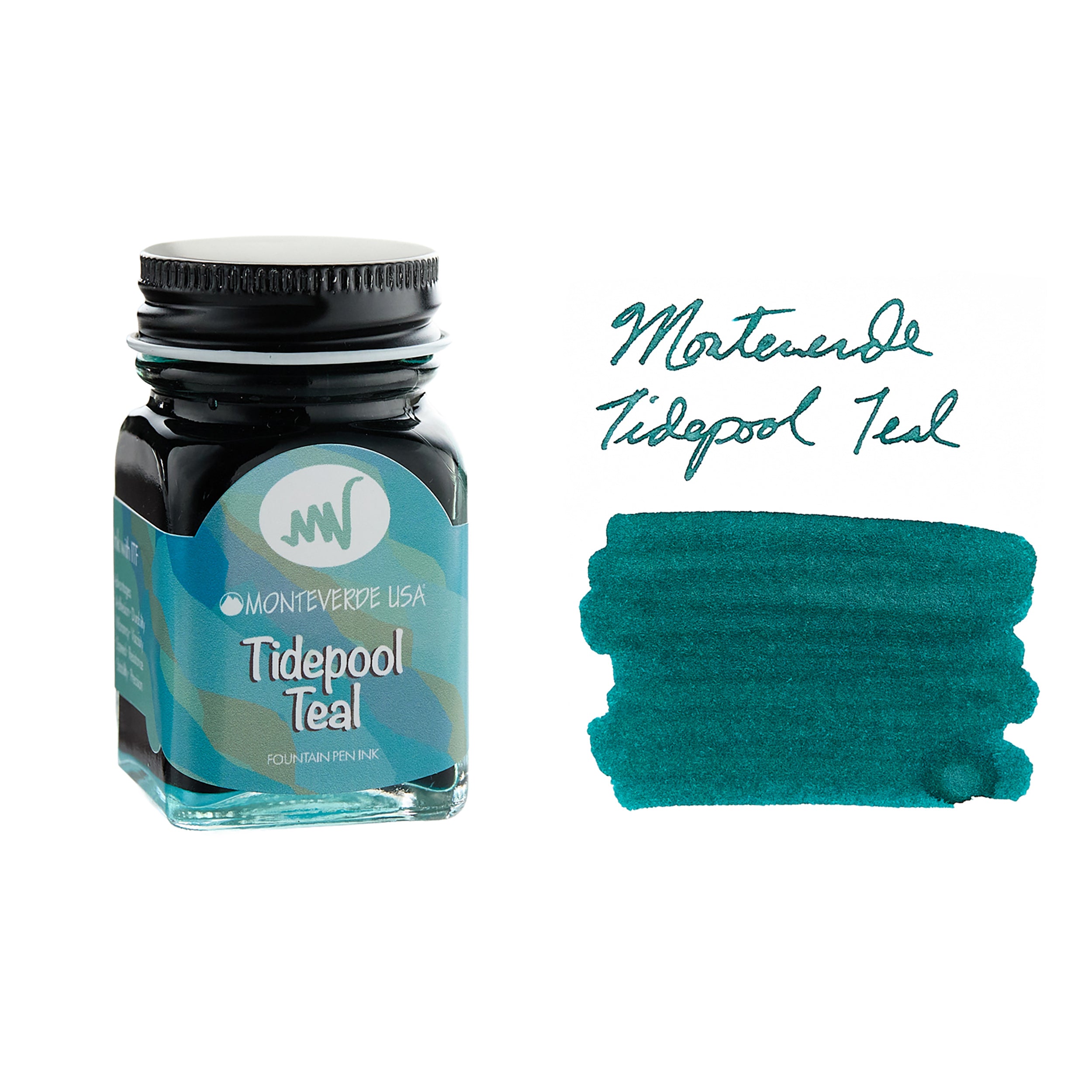 Monteverde Tidepool Teal - 30ml Bottled Fountain Pen Ink - The Goulet ...