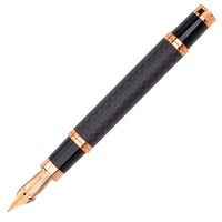 Monteverde Innova Fountain Pen - Matte Carbon Fiber/Rose Gold