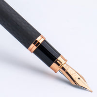 Monteverde Innova Fountain Pen - Matte Carbon Fiber/Rose Gold
