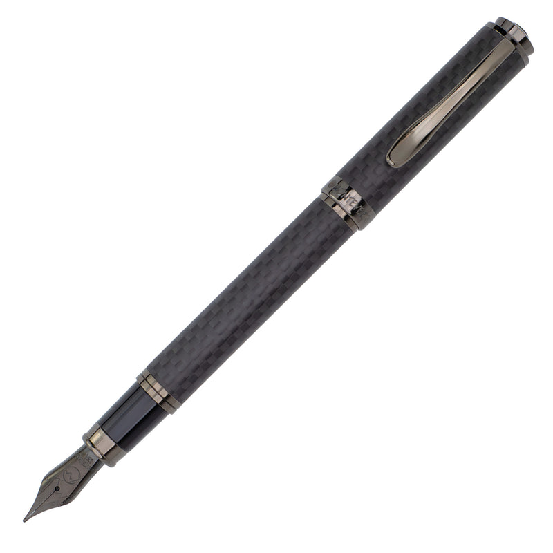 Monteverde Innova Fountain Pen - Matte Carbon Fiber/Gunmetal