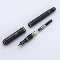 Monteverde Innova Fountain Pen - Matte Carbon Fiber/Gunmetal