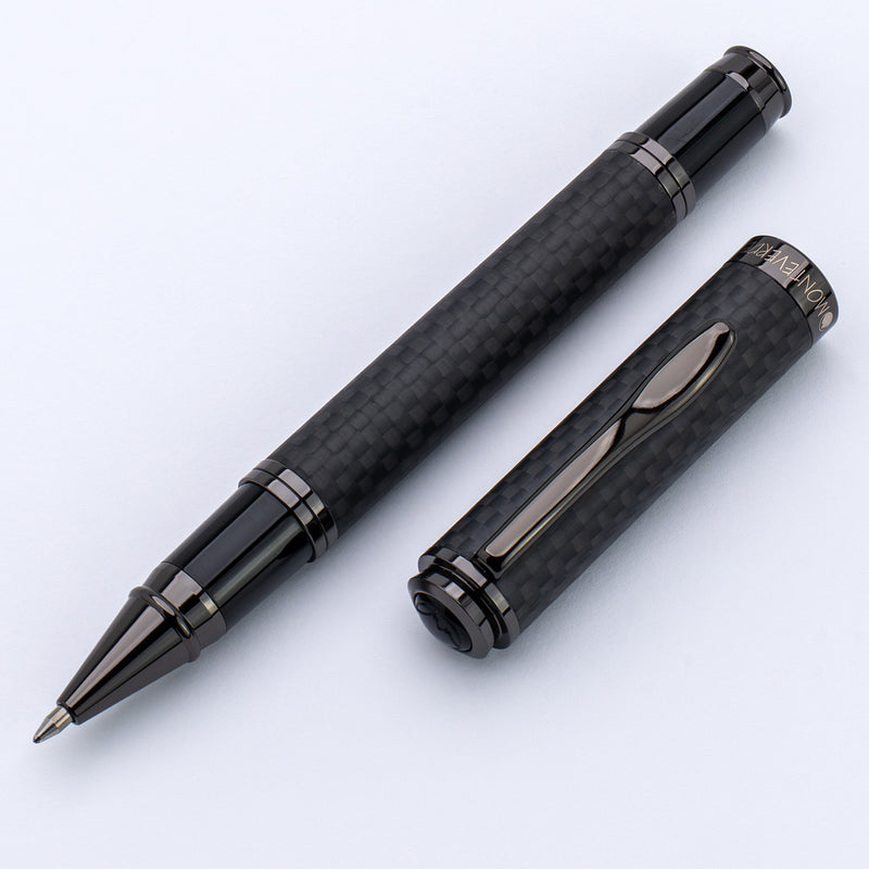Monteverde Innova Gel Rollerball Pen - Matte Carbon Fiber/Gunmetal