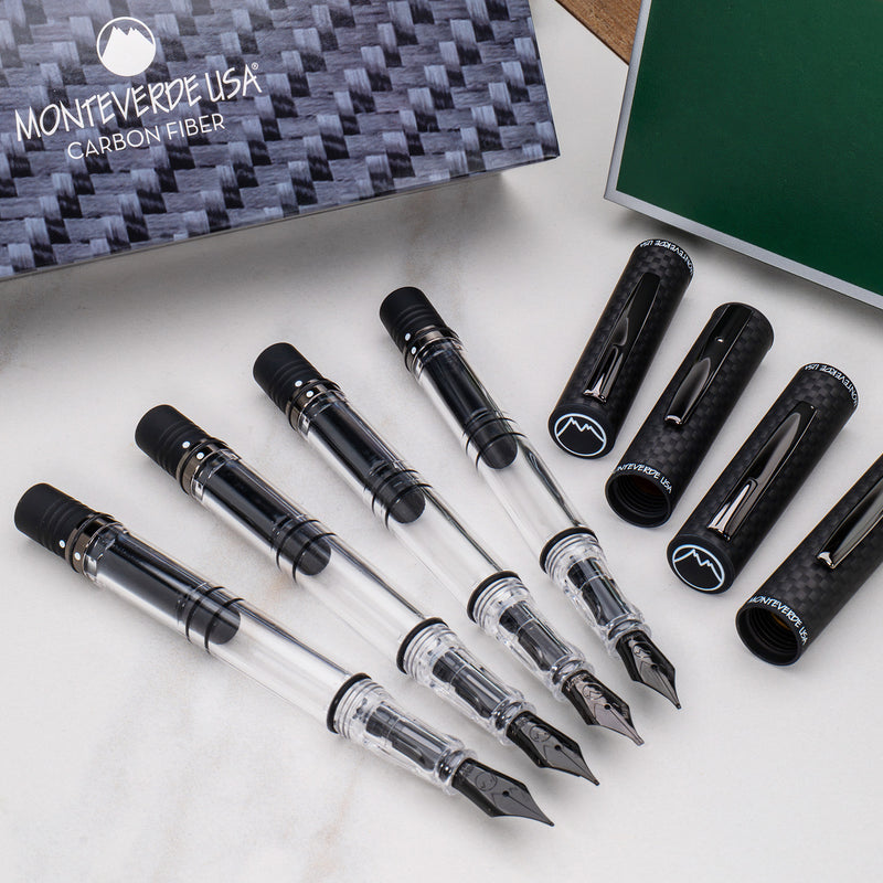 Monteverde MP1 Collectible Fountain Pen - Matte Carbon Fiber