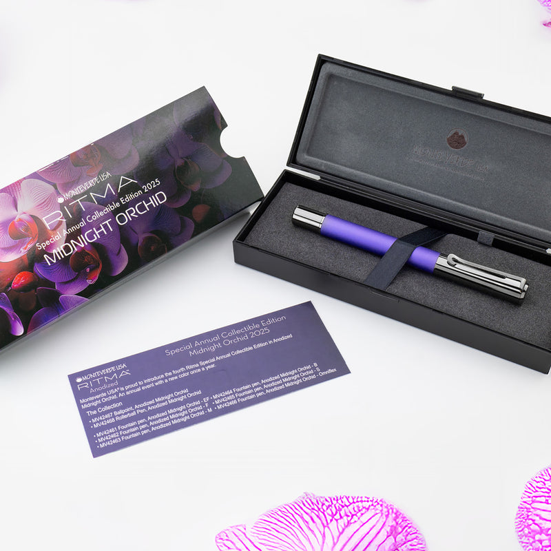 Monteverde Ritma Gel Rollerball Pen - Midnight Orchid (Special Edition)