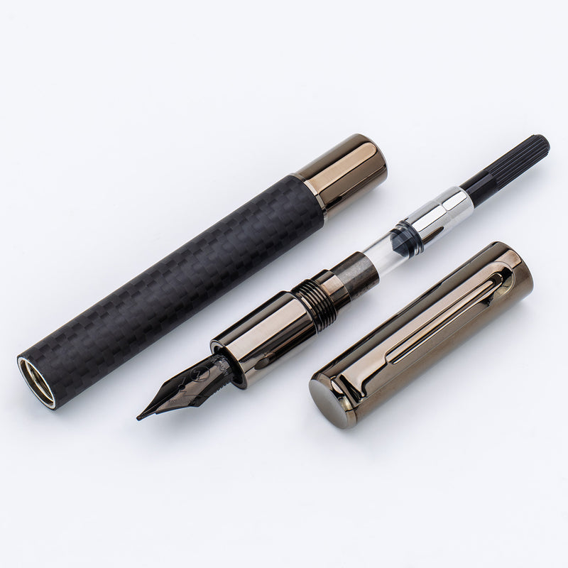 Monteverde Ritma Fountain Pen - Matte Carbon Fiber
