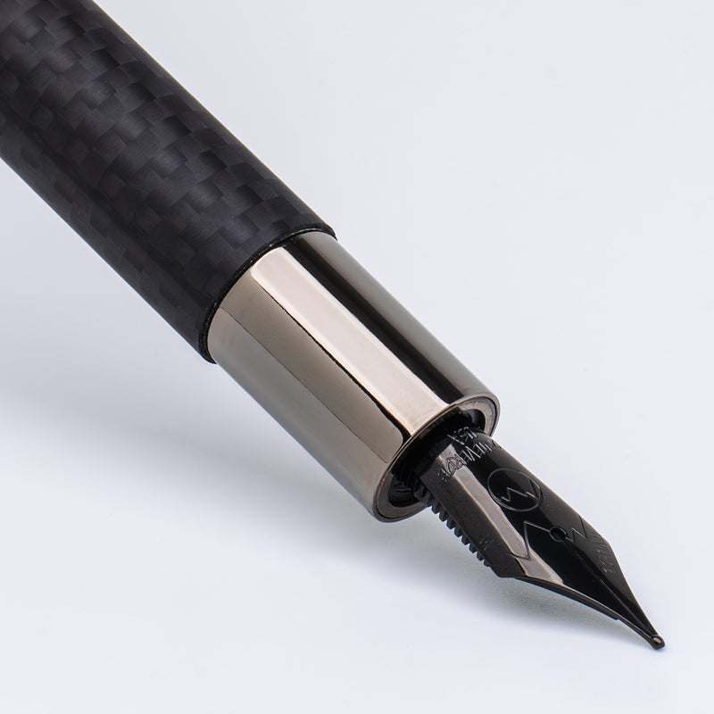 Monteverde Ritma Fountain Pen - Matte Carbon Fiber