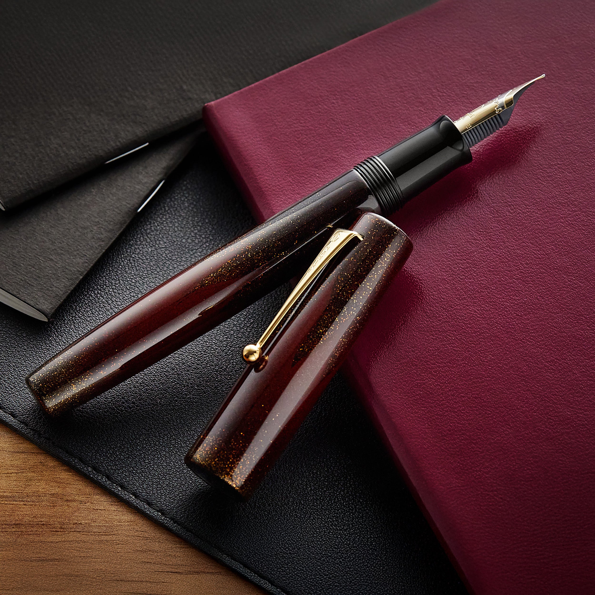 Namiki Aya Maki-e Fountain Pen - Akatsuki Red - The Goulet Pen Company