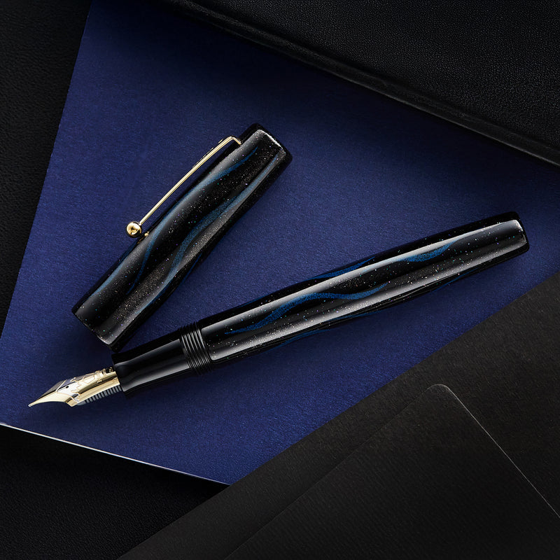 Namiki Aya Maki-e Fountain Pen - Seiryu Blue