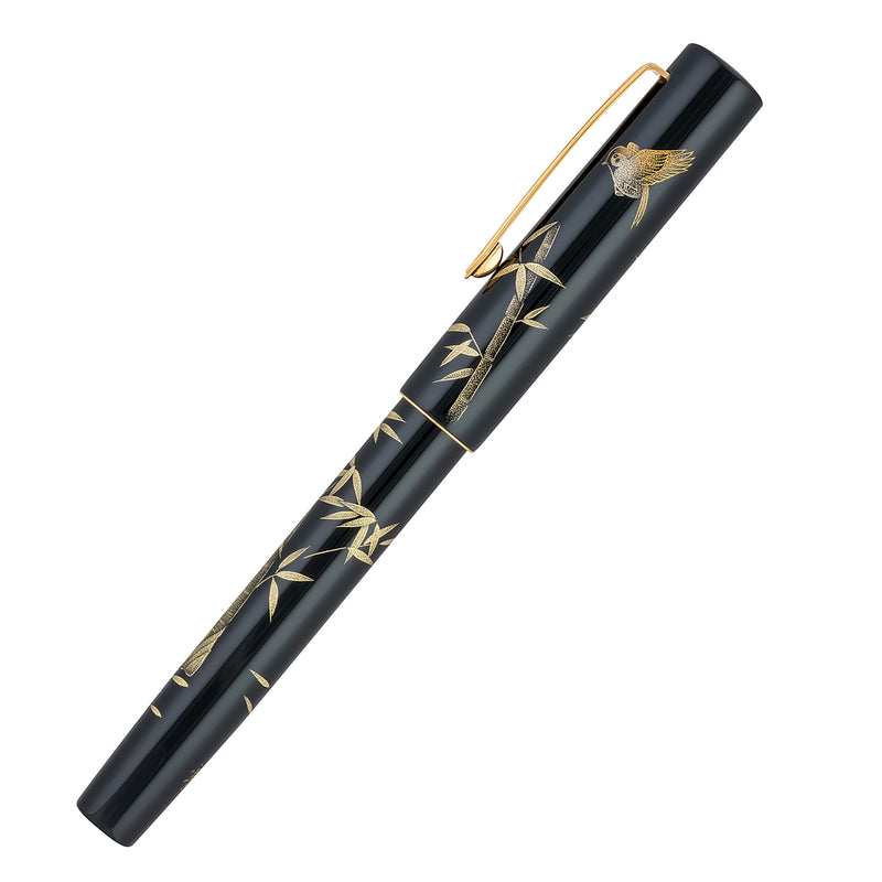 Namiki Chinkin Fountain Pen - Bamboo and Sparrow