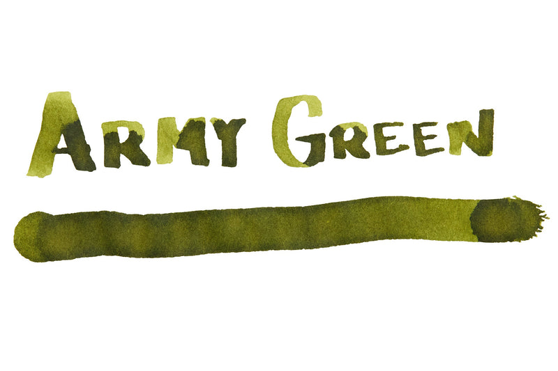 Noodler's Army Green - Ink Sample