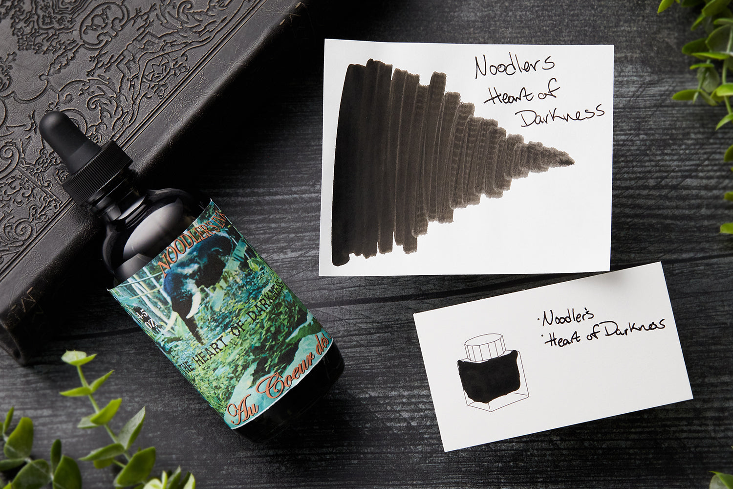 Noodler's Heart of Darkness Black Ink (4.5 oz bottle with pen) – Lemur Ink